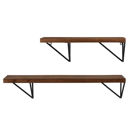 Safavieh Banria Wall Shelf Brown & Black WDC5000A